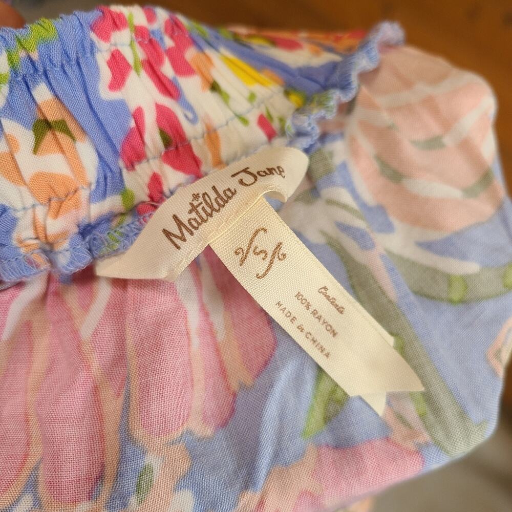 Matilda Jane Floral Skirt Let's Go Daydreaming Together Boho Pastel Maxi Small - Picture 4 of 4
